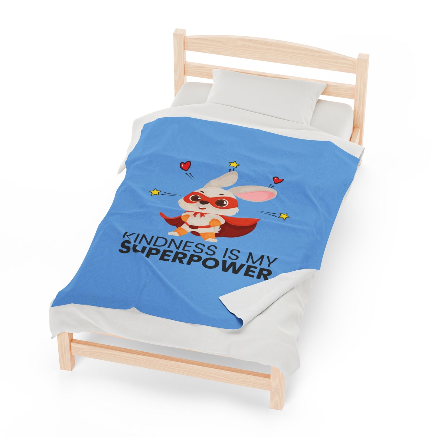 Velveteen Plush Blanket Kindness is my Superpower