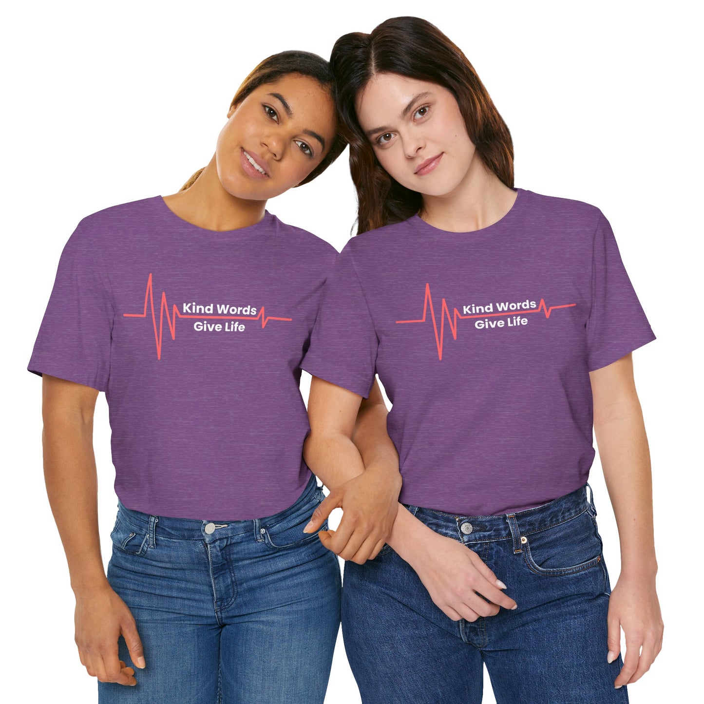 Unisex Jersey Short Sleeve Tee Kind Words Give Life