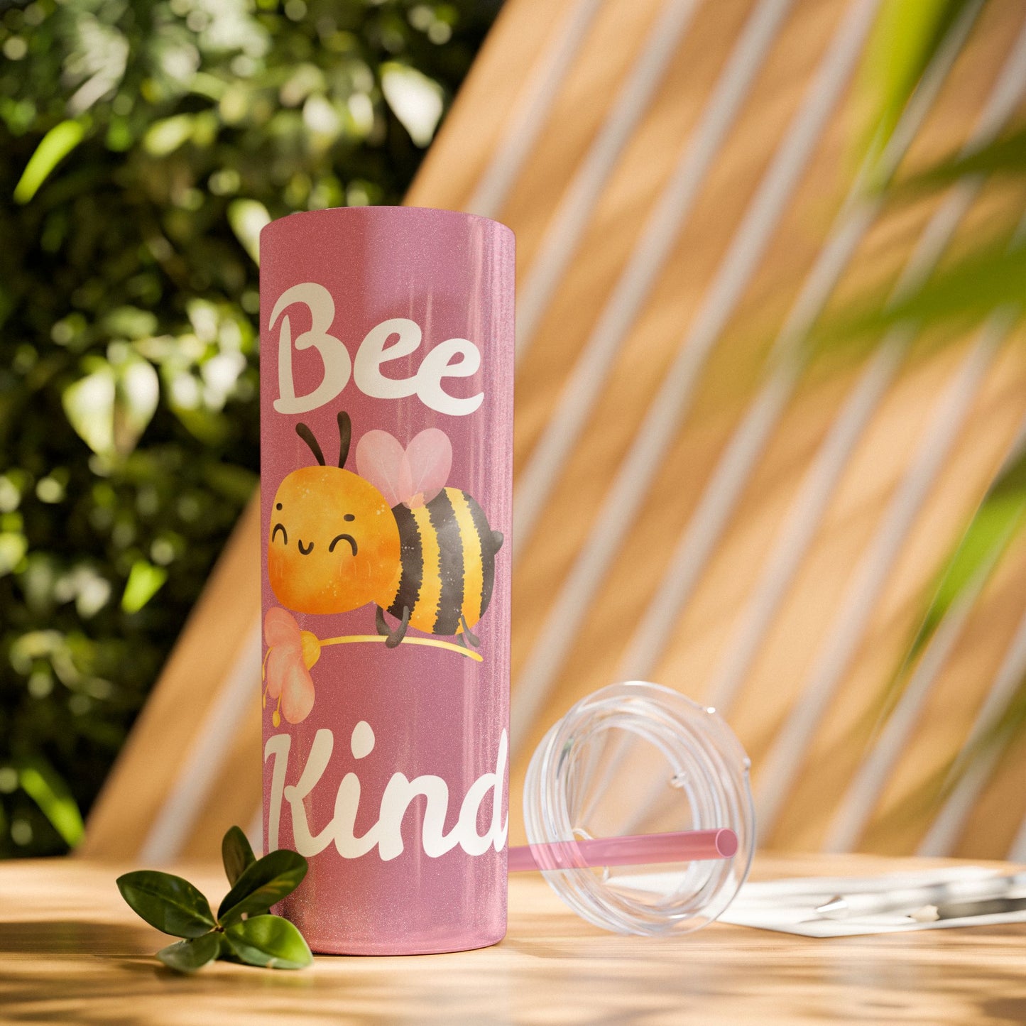 Be Kind Skinny Tumbler with Straw, 20oz