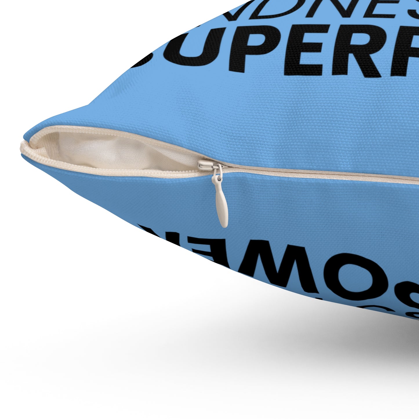 Kindness is My Superpower Pillow - Cute Bunny Design for Kids Room Decor