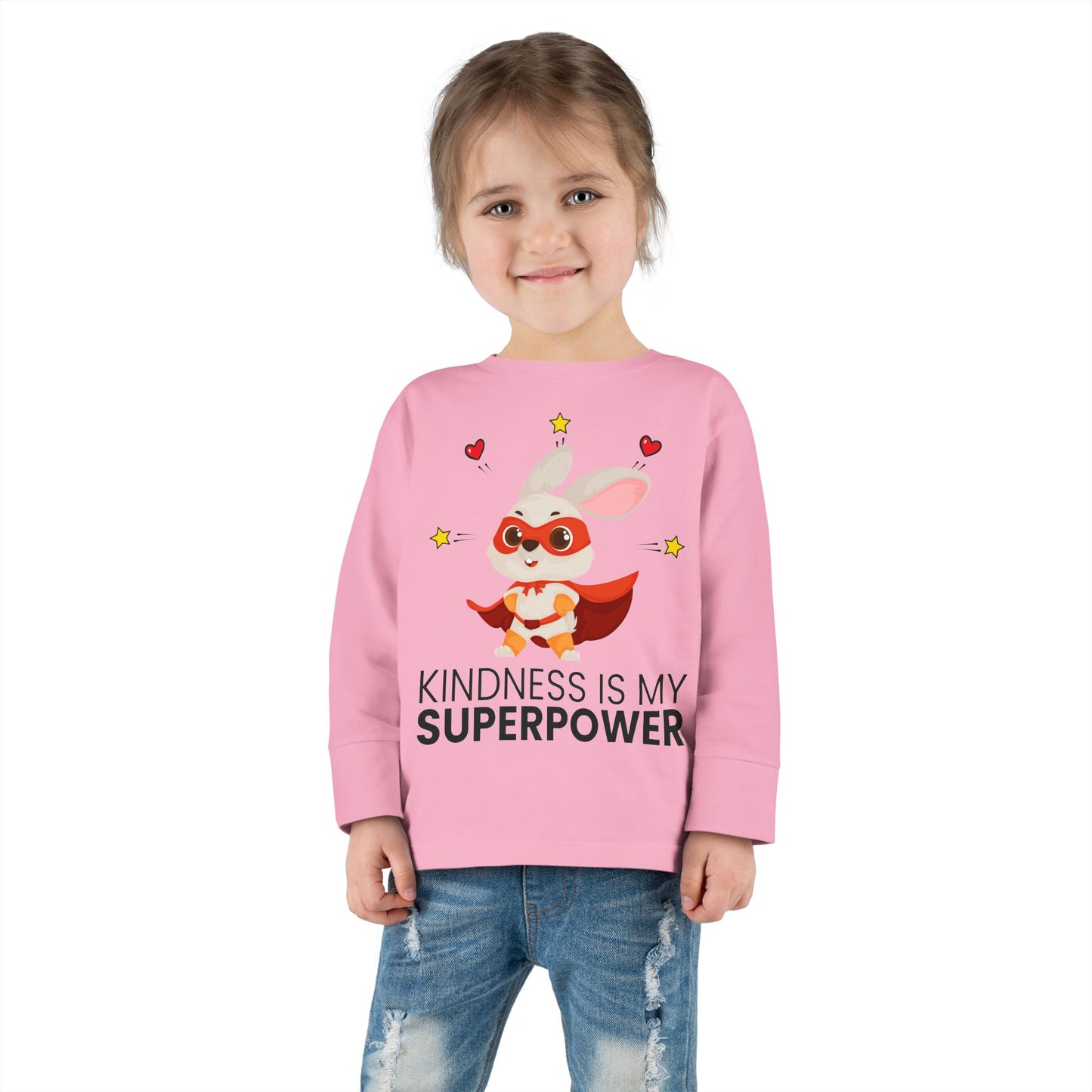 Toddler Tee - Promote Positivity, Kindness is My Superpower