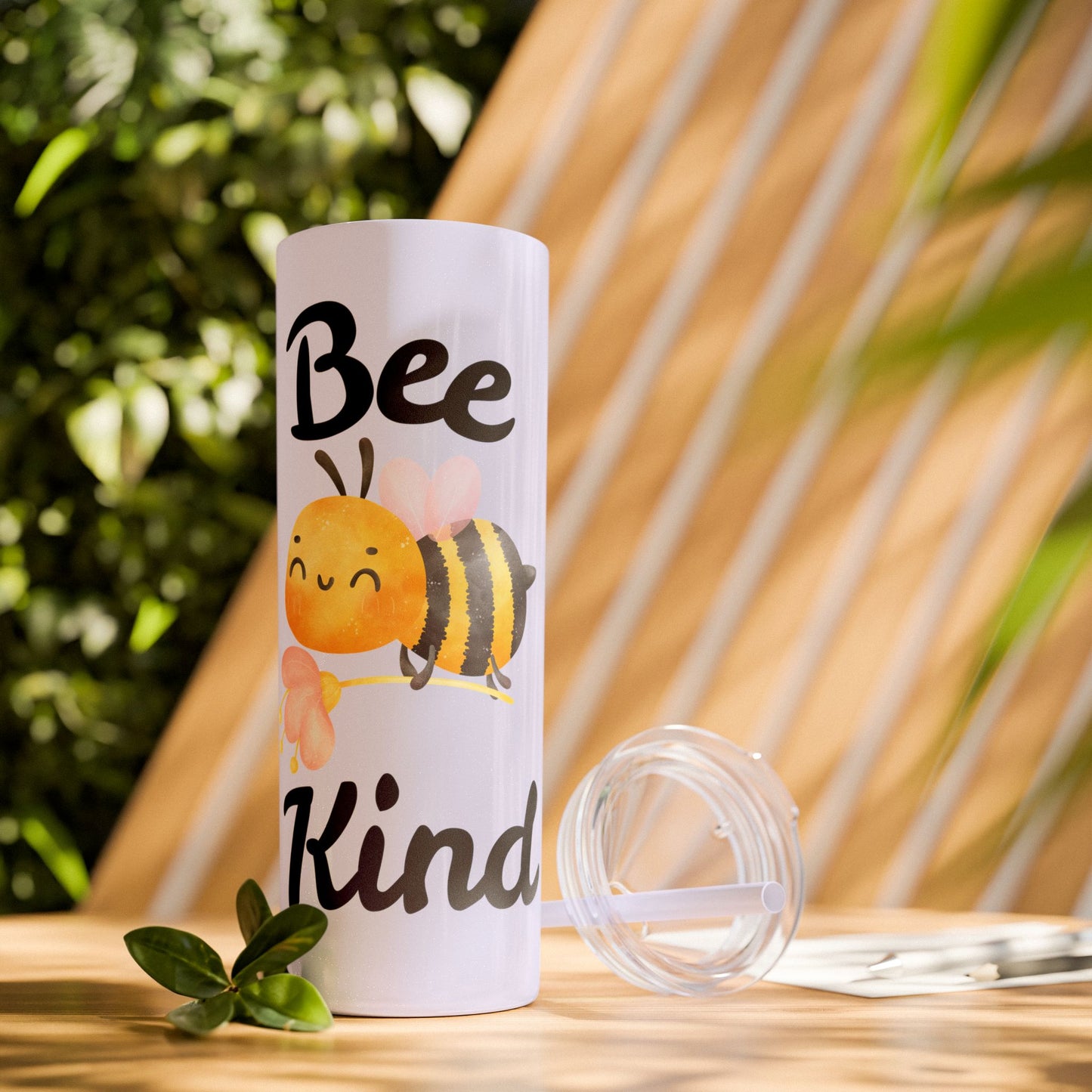 Be Kind Skinny Tumbler with Straw, 20oz