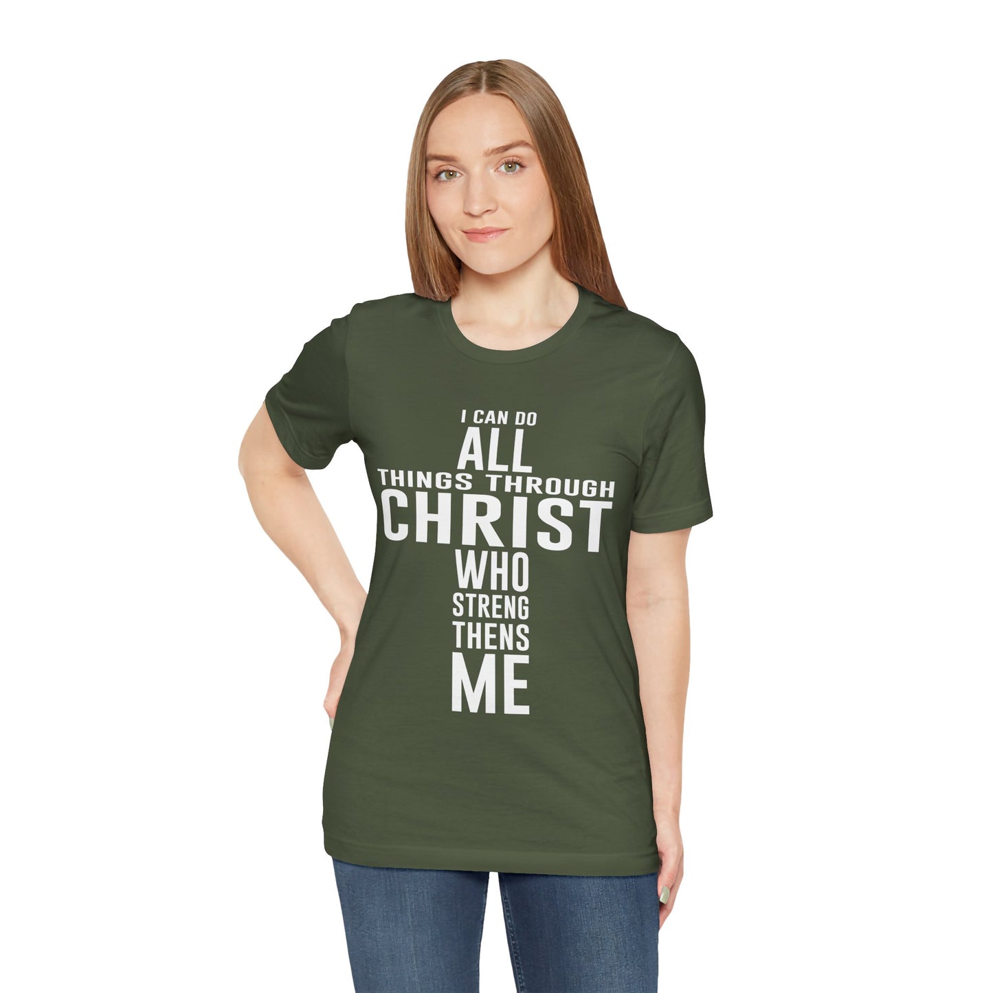 Christian Unisex Tee I can do all things through Christ