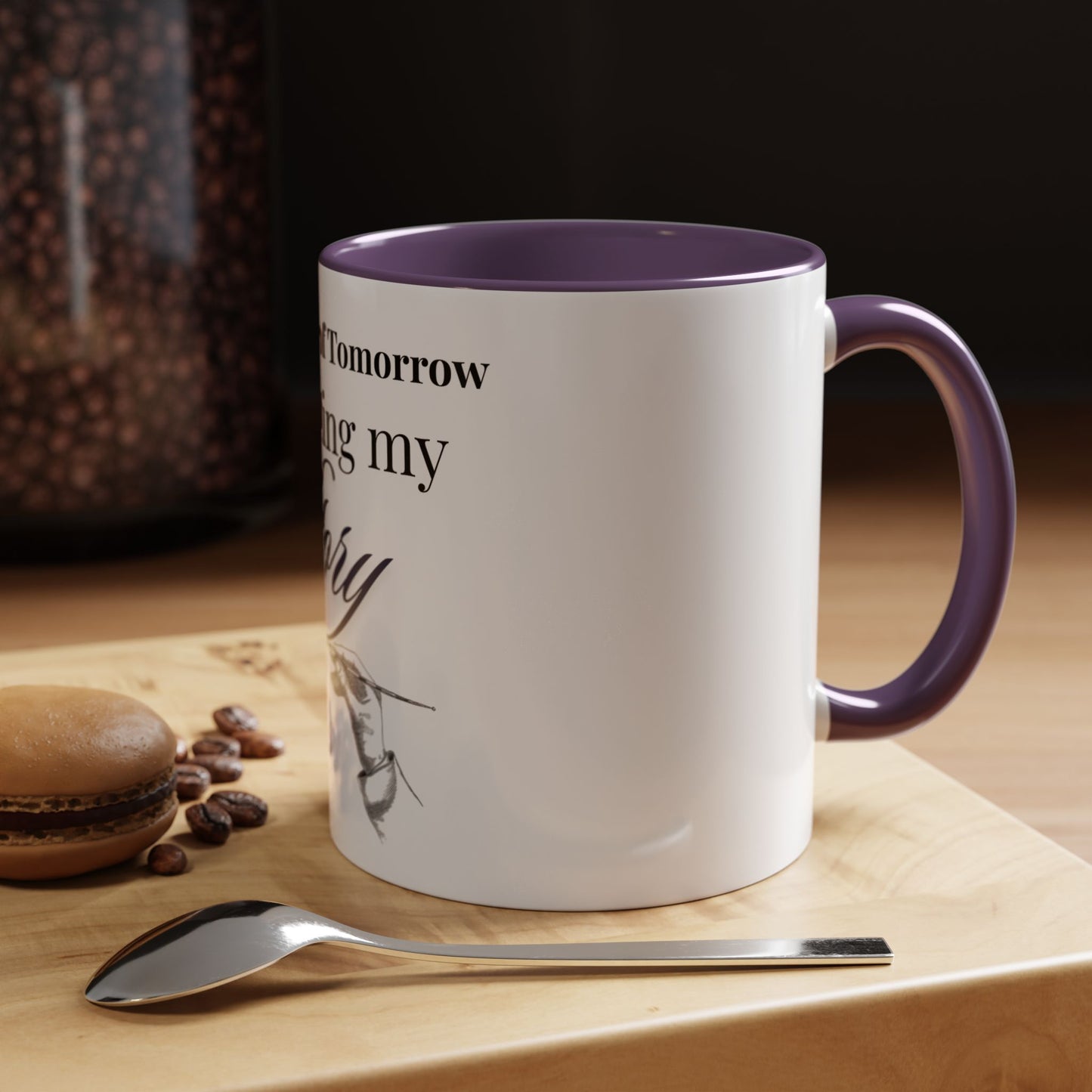 The Author of Tomorrow is Writing My Story Mug-Inspirational Faith Coffee Cup, Christian Gift