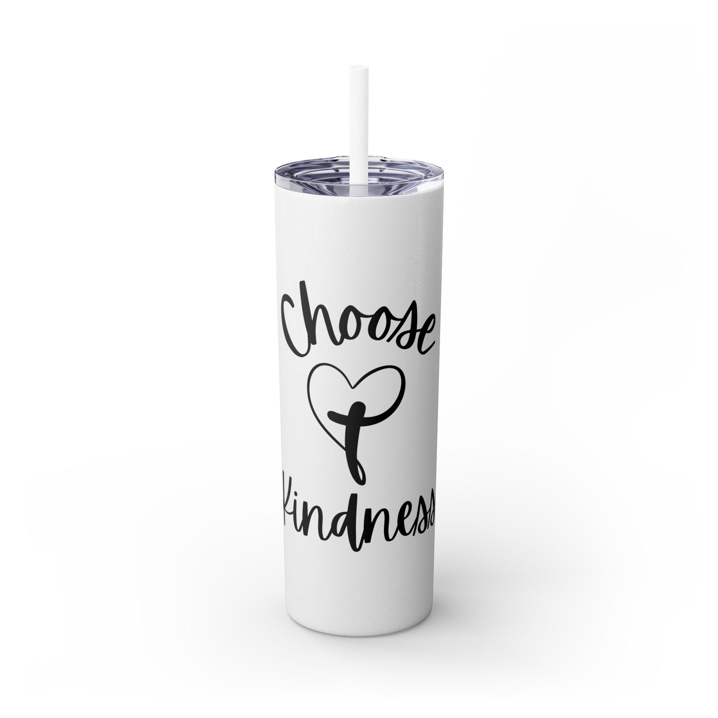 Choose Kindness Skinny Tumbler with Straw, 20oz