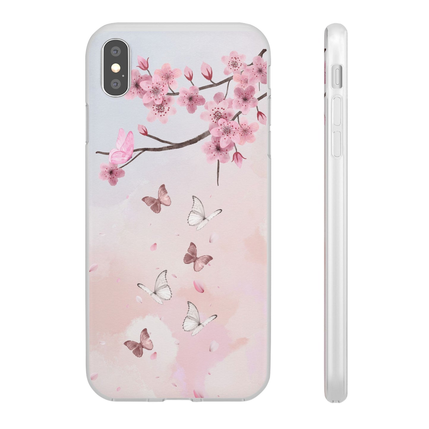 Pink Floral Flexi Case