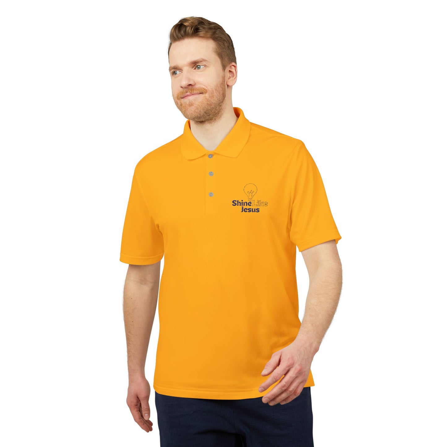 Adidas Unisex Performance Polo - Shine Like Jesus