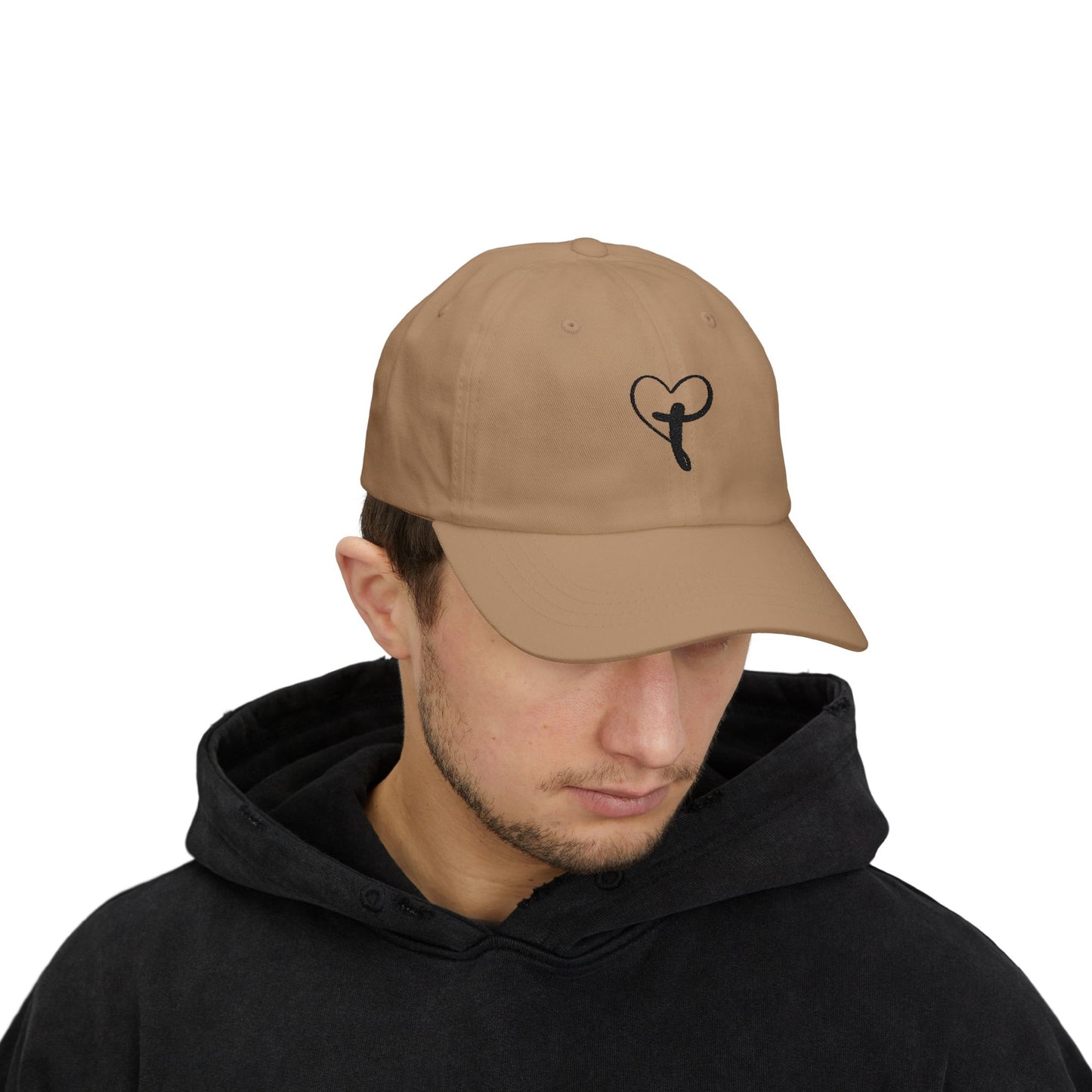 Classic  Cap with heart and cross
