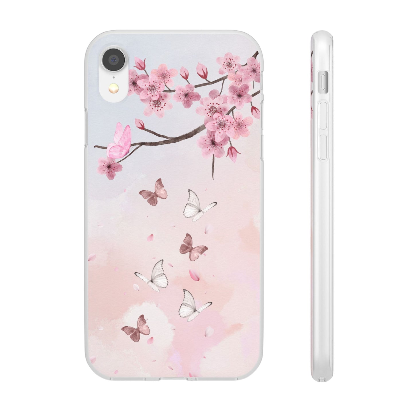 Pink Floral Flexi Case