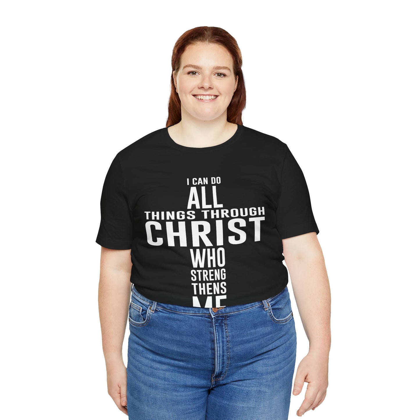 I can do all things through Christ Unisex Jersey Short Sleeve Tee