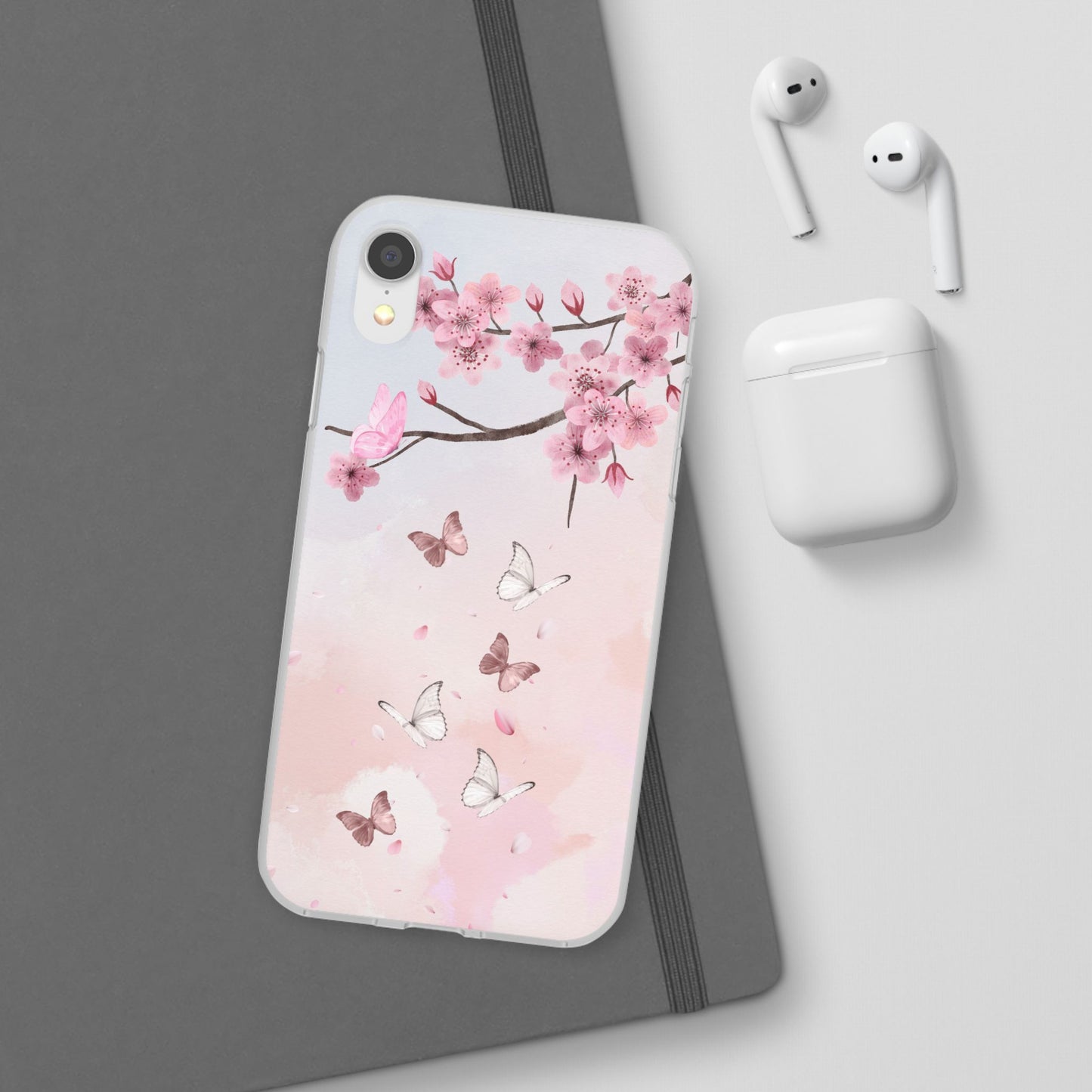 Pink Floral Flexi Case