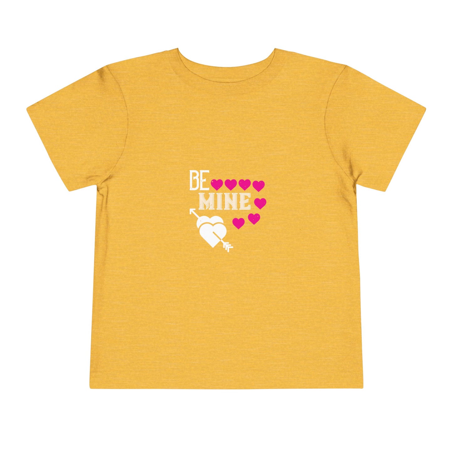 Be Mine Toddler Short Sleeve Tee - Cute Valentine’s Day T-Shirt for Kids
