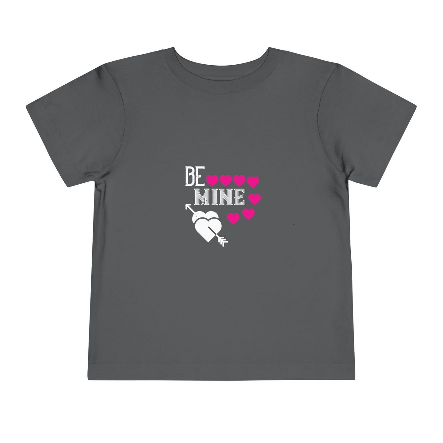 Be Mine Toddler Short Sleeve Tee - Cute Valentine’s Day T-Shirt for Kids
