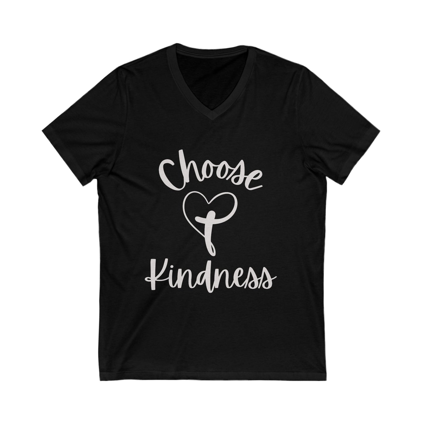 V-Neck Tee - Choose Kindness Promote Positivity