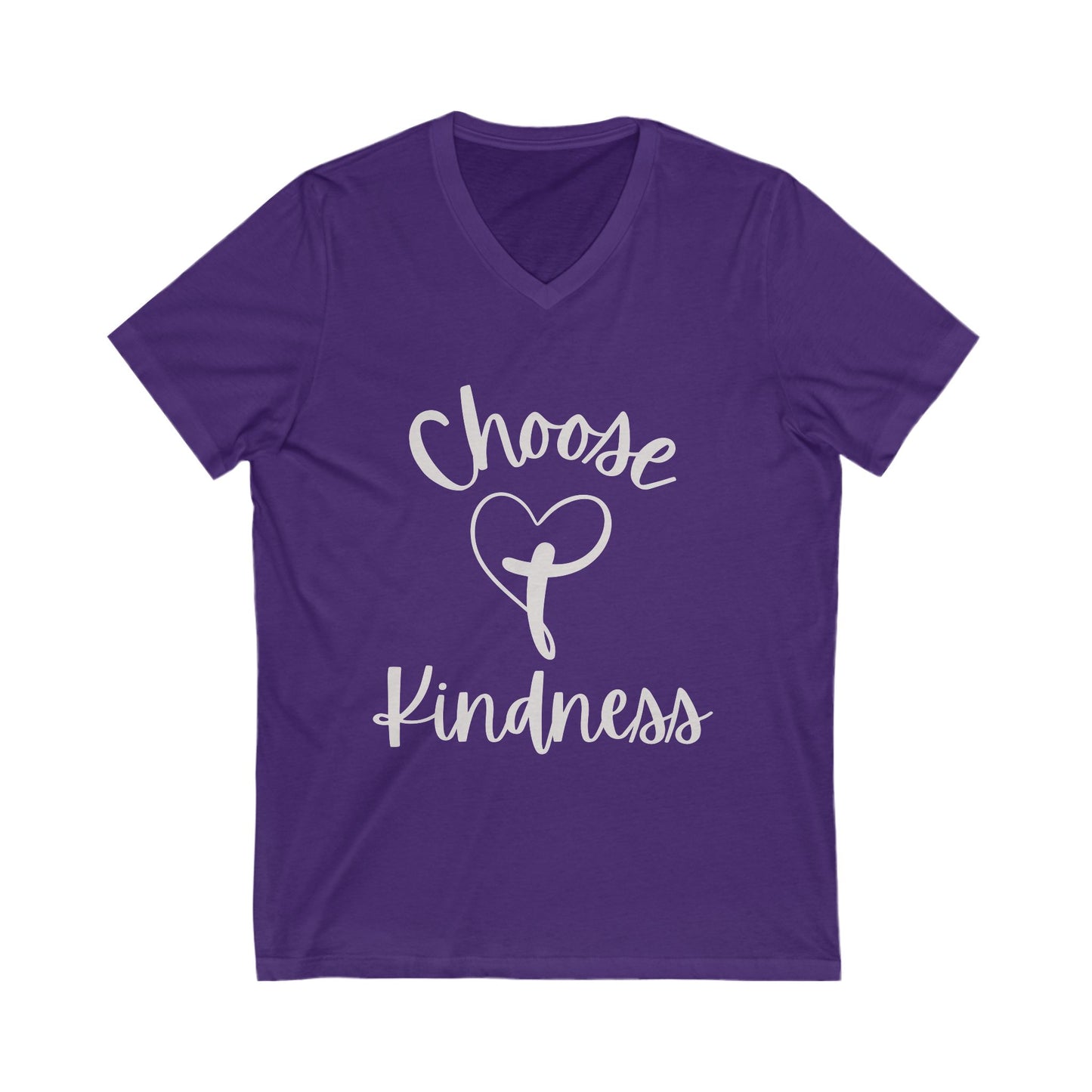 V-Neck Tee - Choose Kindness Promote Positivity
