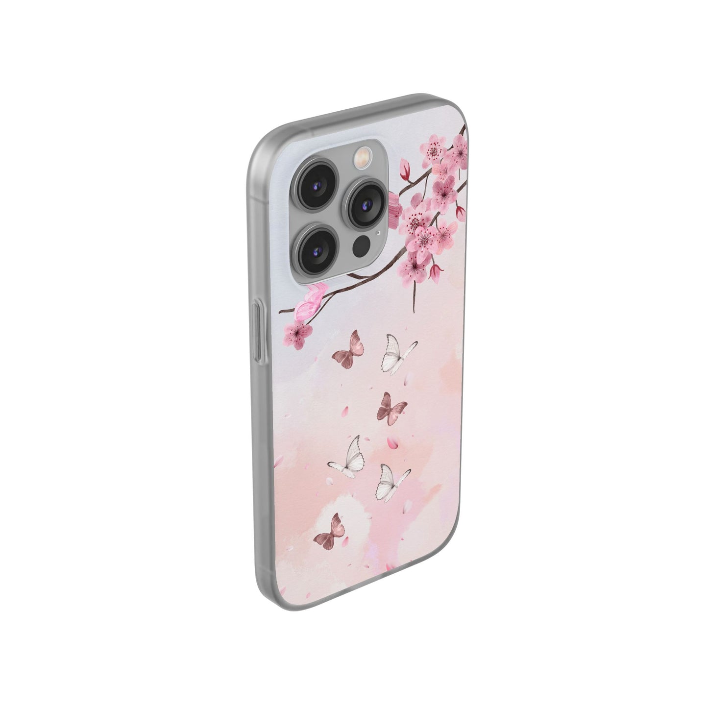 Pink Floral Flexi Case