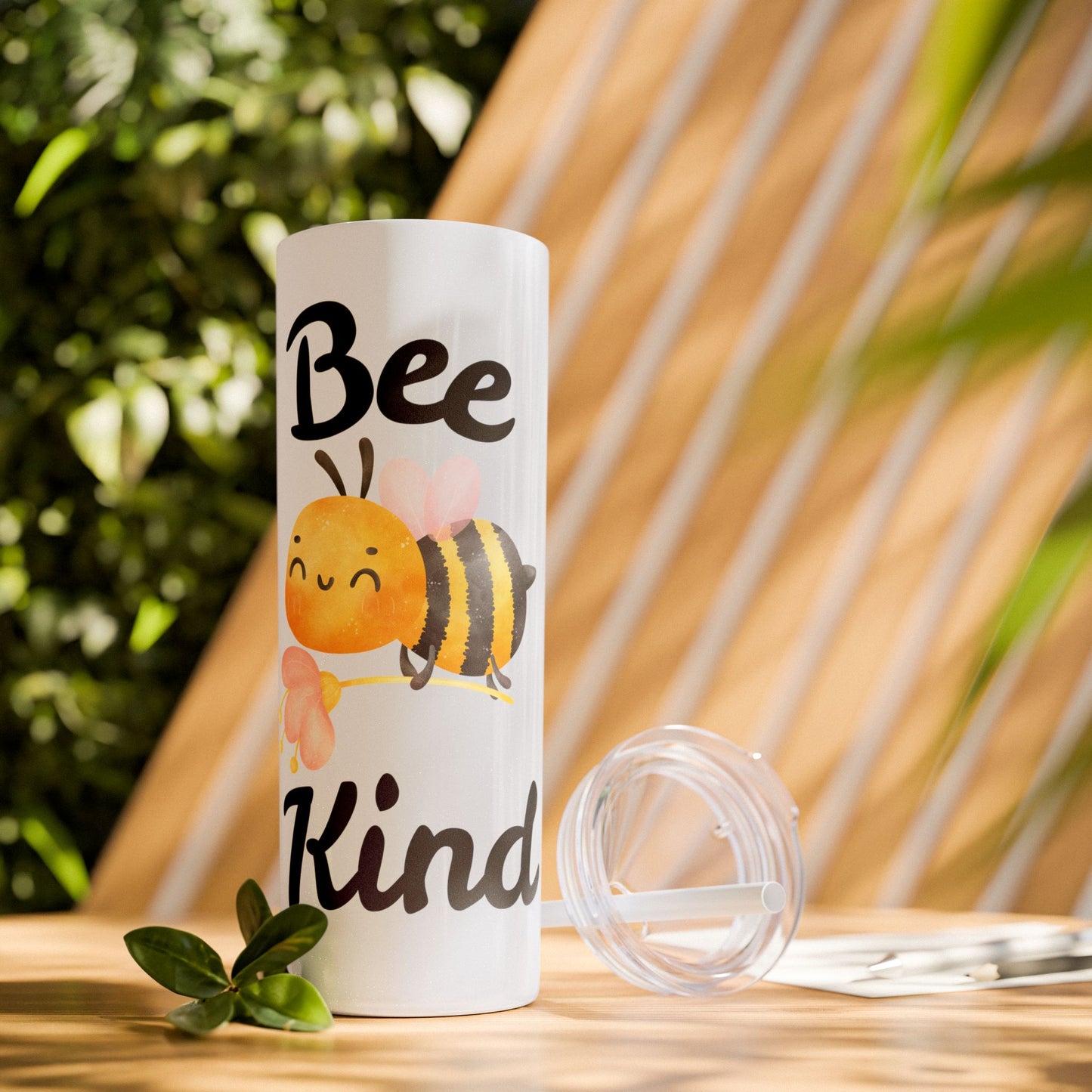 Be Kind Skinny Tumbler with Straw, 20oz