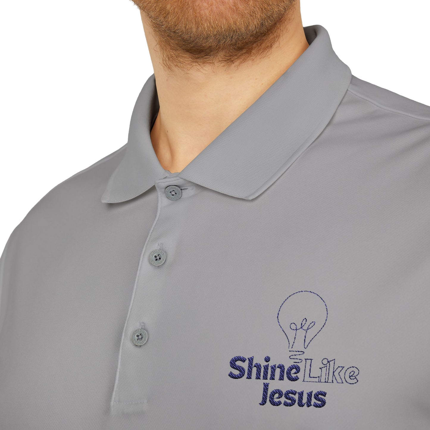 Adidas Unisex Performance Polo - Shine Like Jesus