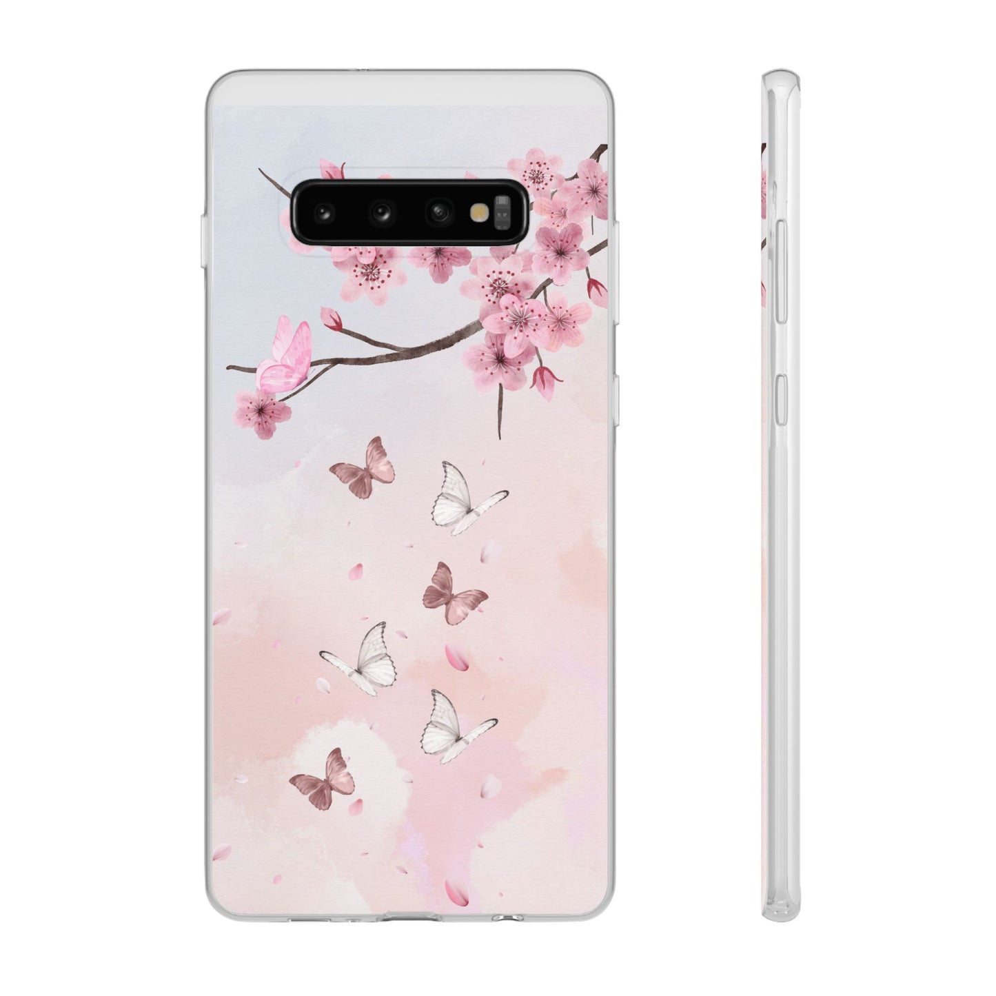 Pink Floral Flexi Case