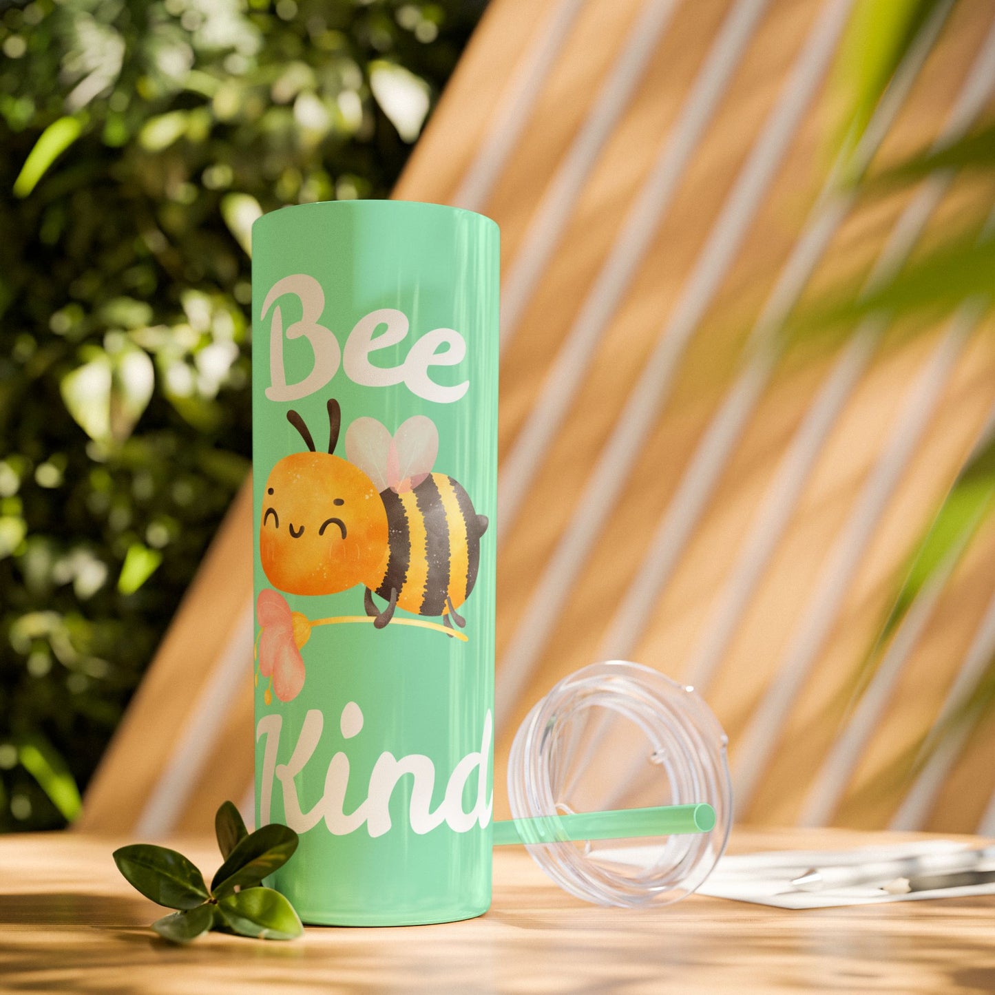 Be Kind Skinny Tumbler with Straw, 20oz