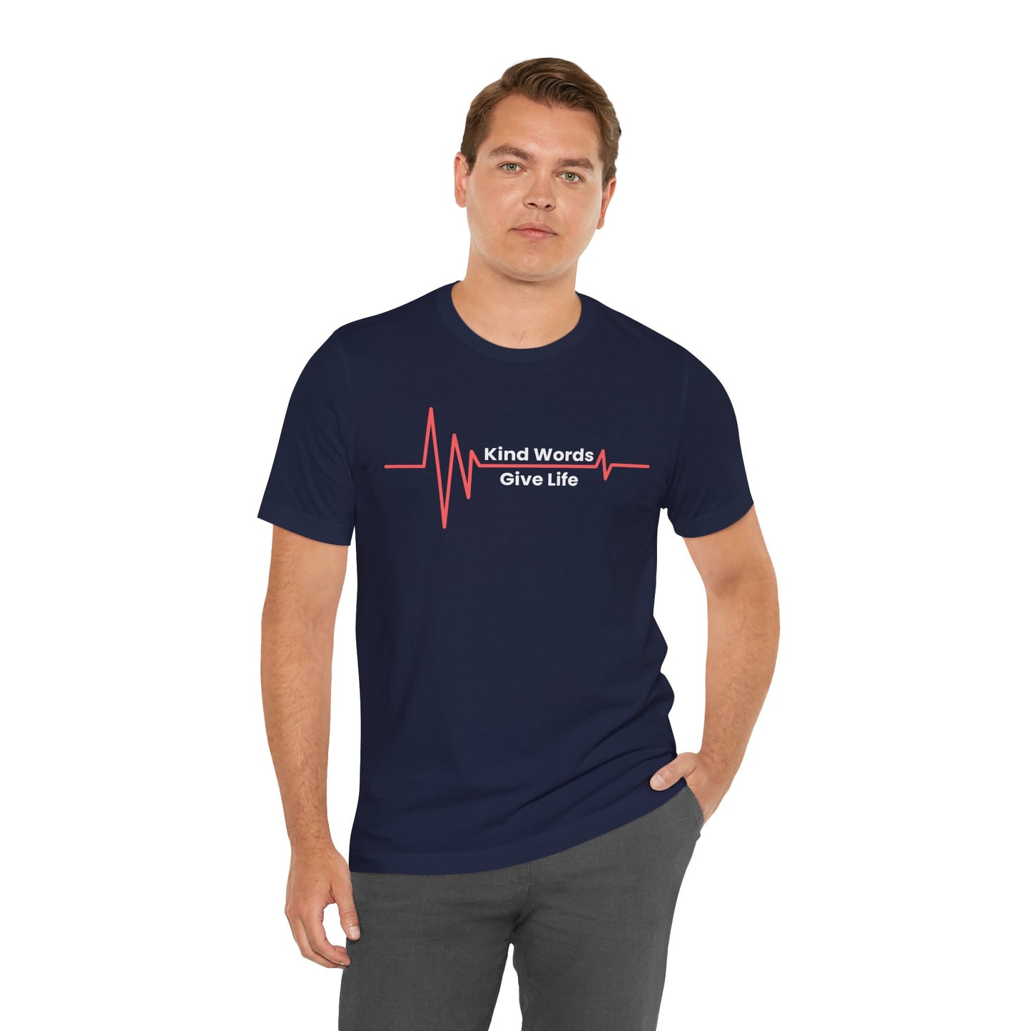 Unisex Jersey Short Sleeve Tee Kind Words Give Life