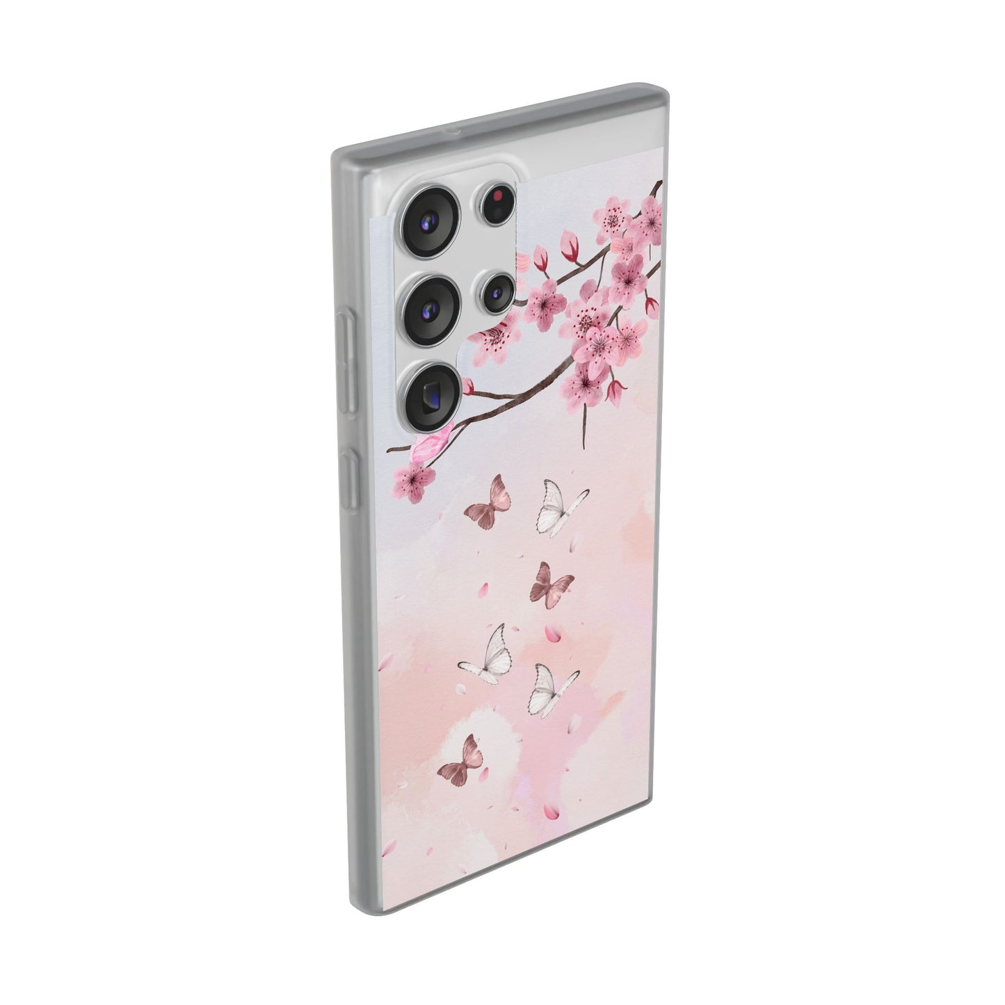 Pink Floral Flexi Case