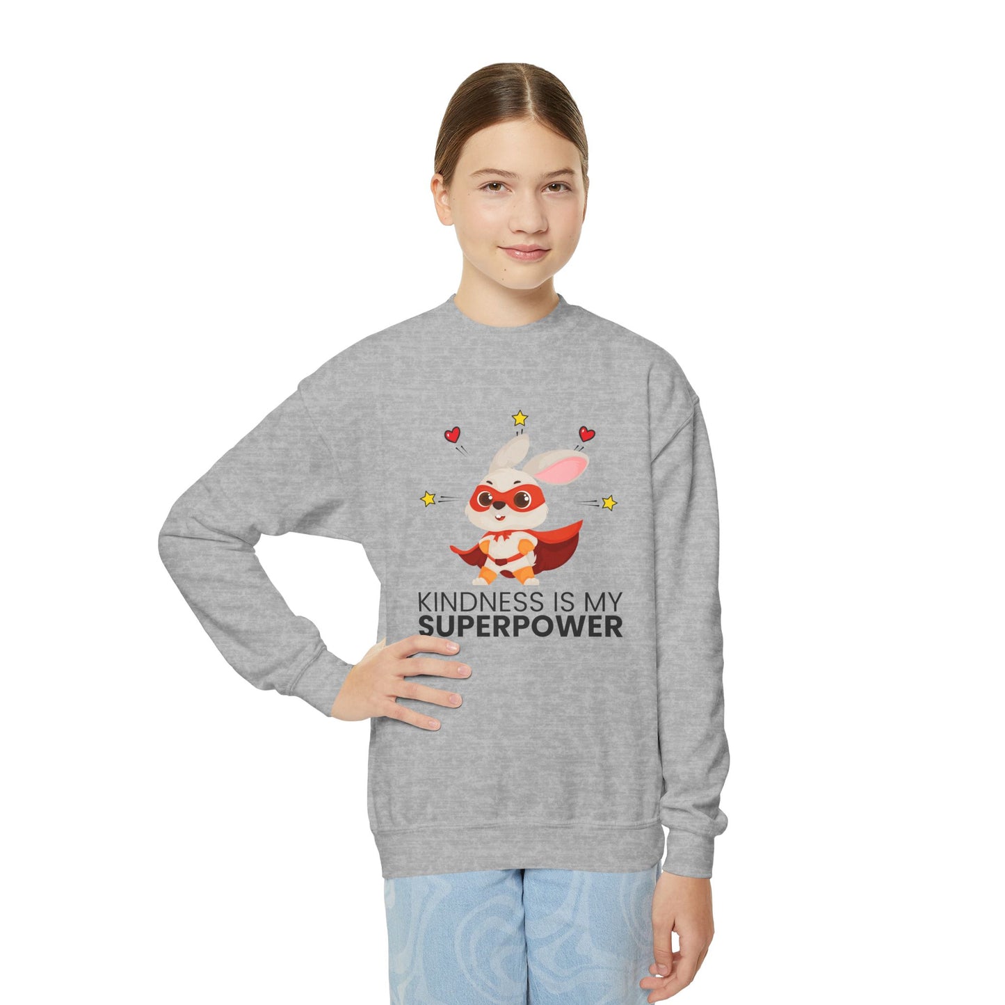 Youth Sweatshirt - 'Kindness is My Superpower'