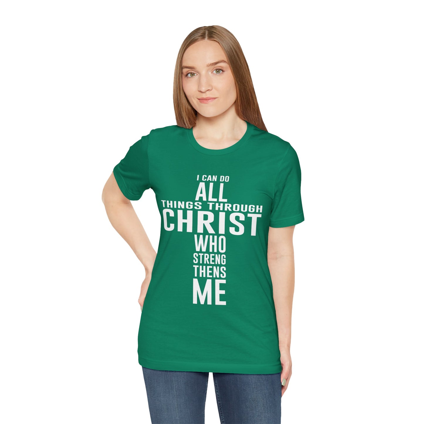 Christian Unisex Tee I can do all things through Christ