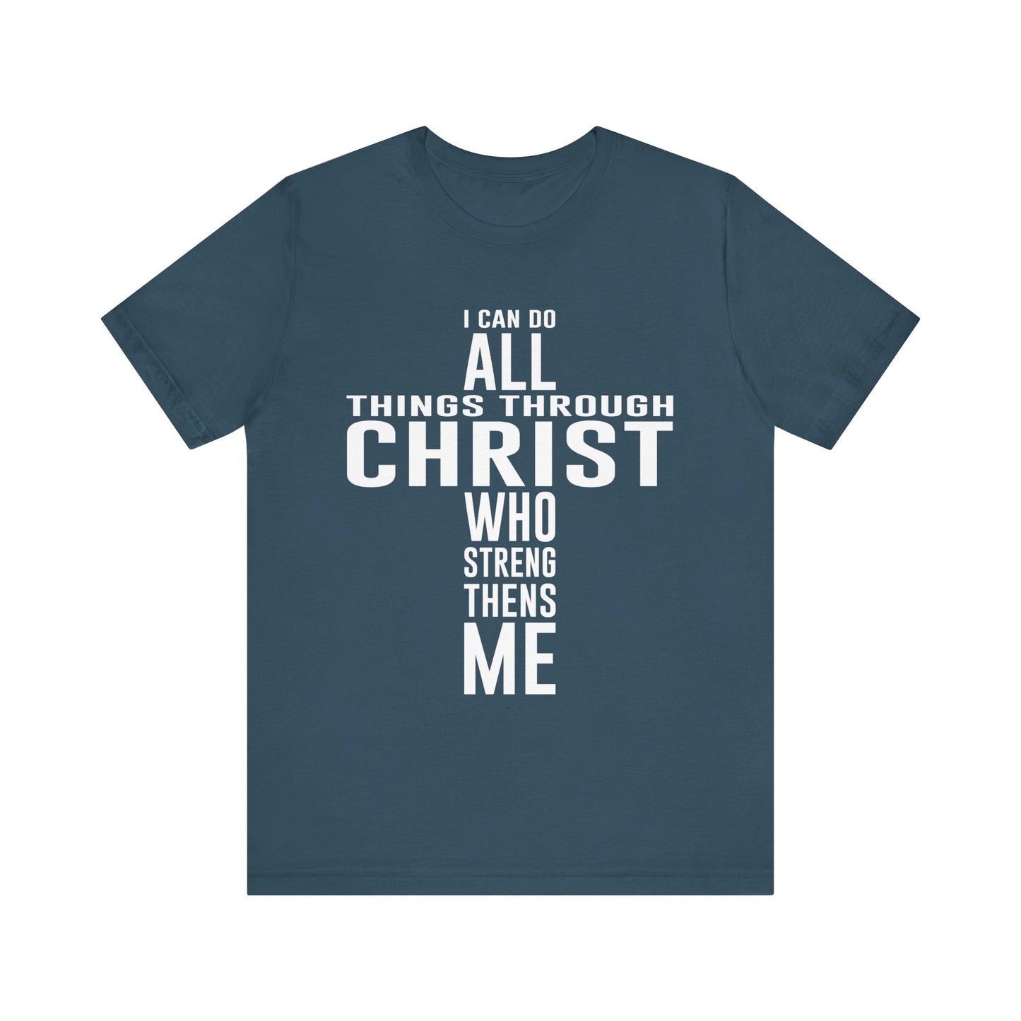 I can do all things through Christ Unisex Jersey Short Sleeve Tee