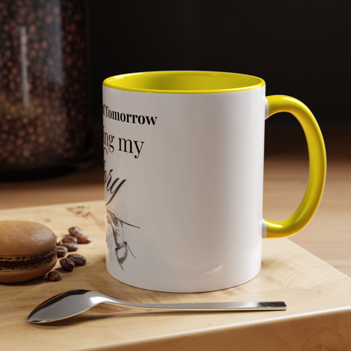 The Author of Tomorrow is Writing My Story Mug-Inspirational Faith Coffee Cup, Christian Gift