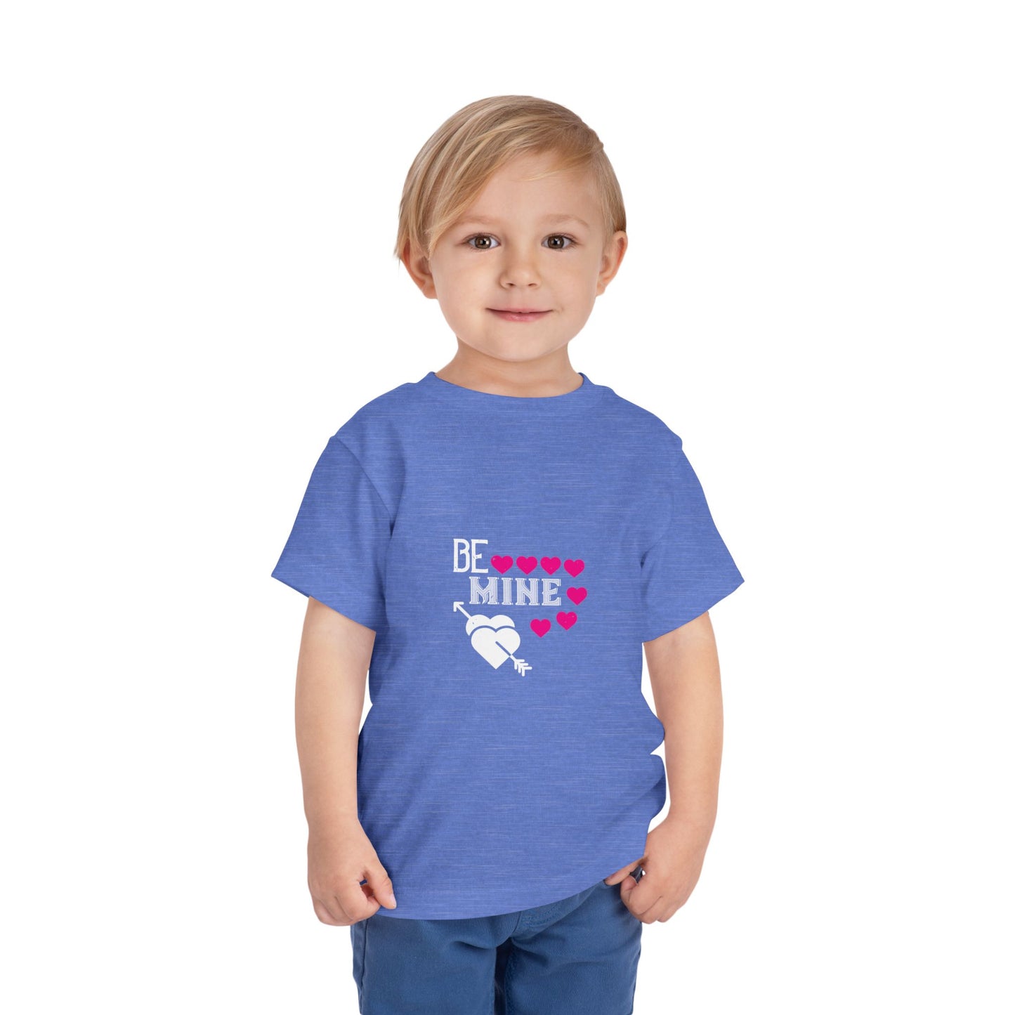 Be Mine Toddler Short Sleeve Tee - Cute Valentine’s Day T-Shirt for Kids
