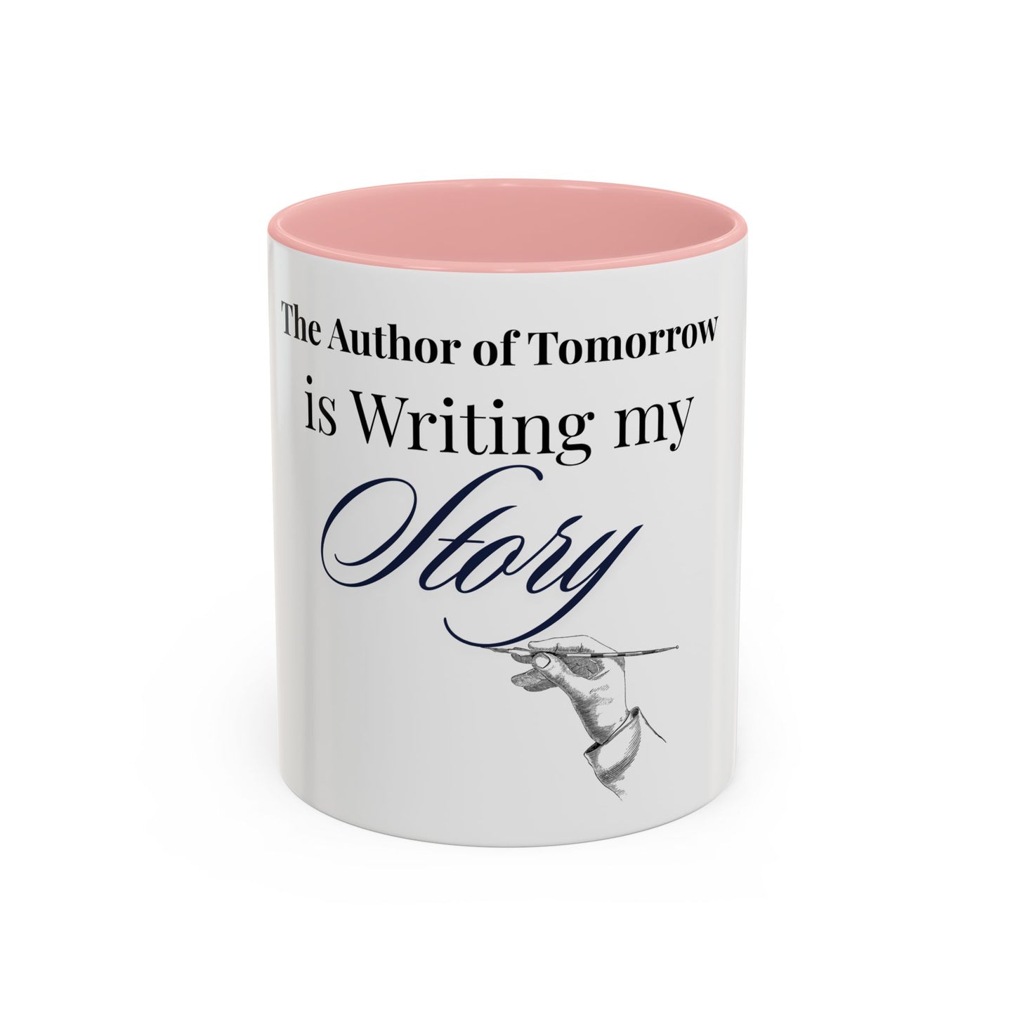 The Author of Tomorrow is Writing My Story Mug-Inspirational Faith Coffee Cup, Christian Gift