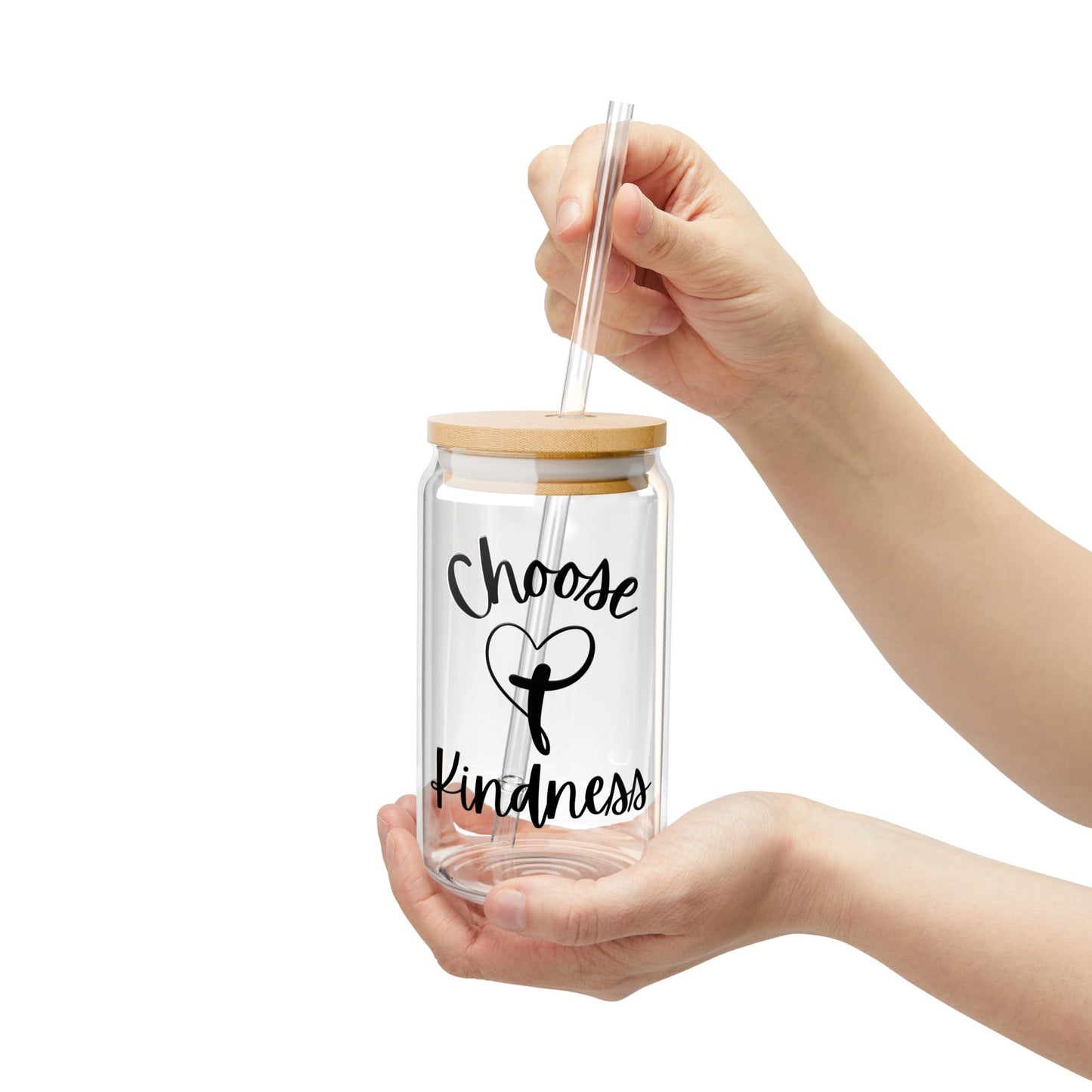 Choose Kindness Sipper Glass, 16oz