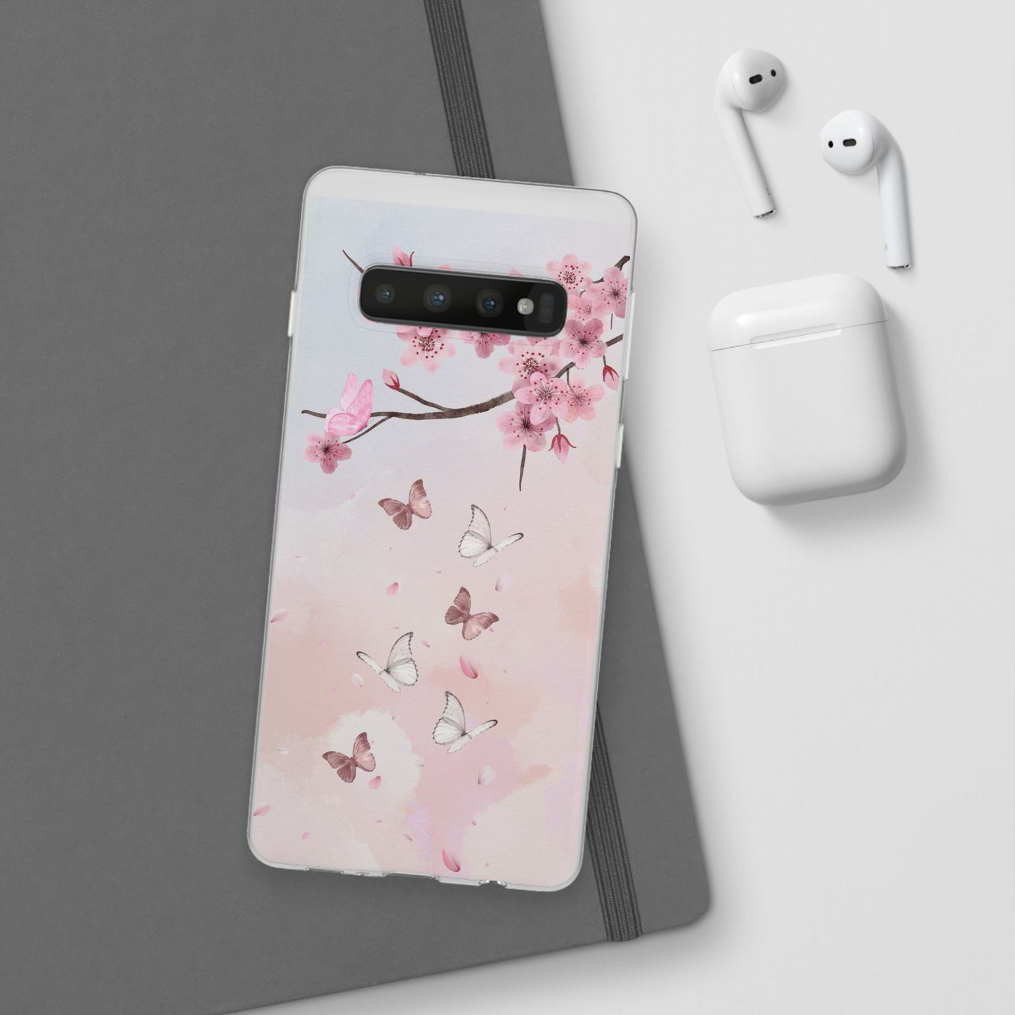 Pink Floral Flexi Case