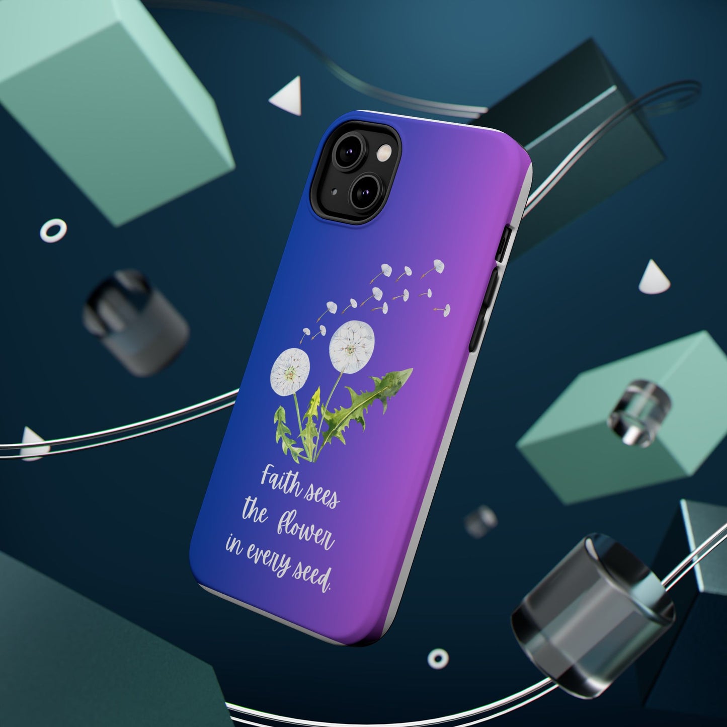 Phone Case - Faith Sees the Flower in Every Seed Inspirational Magnetic Tough Case