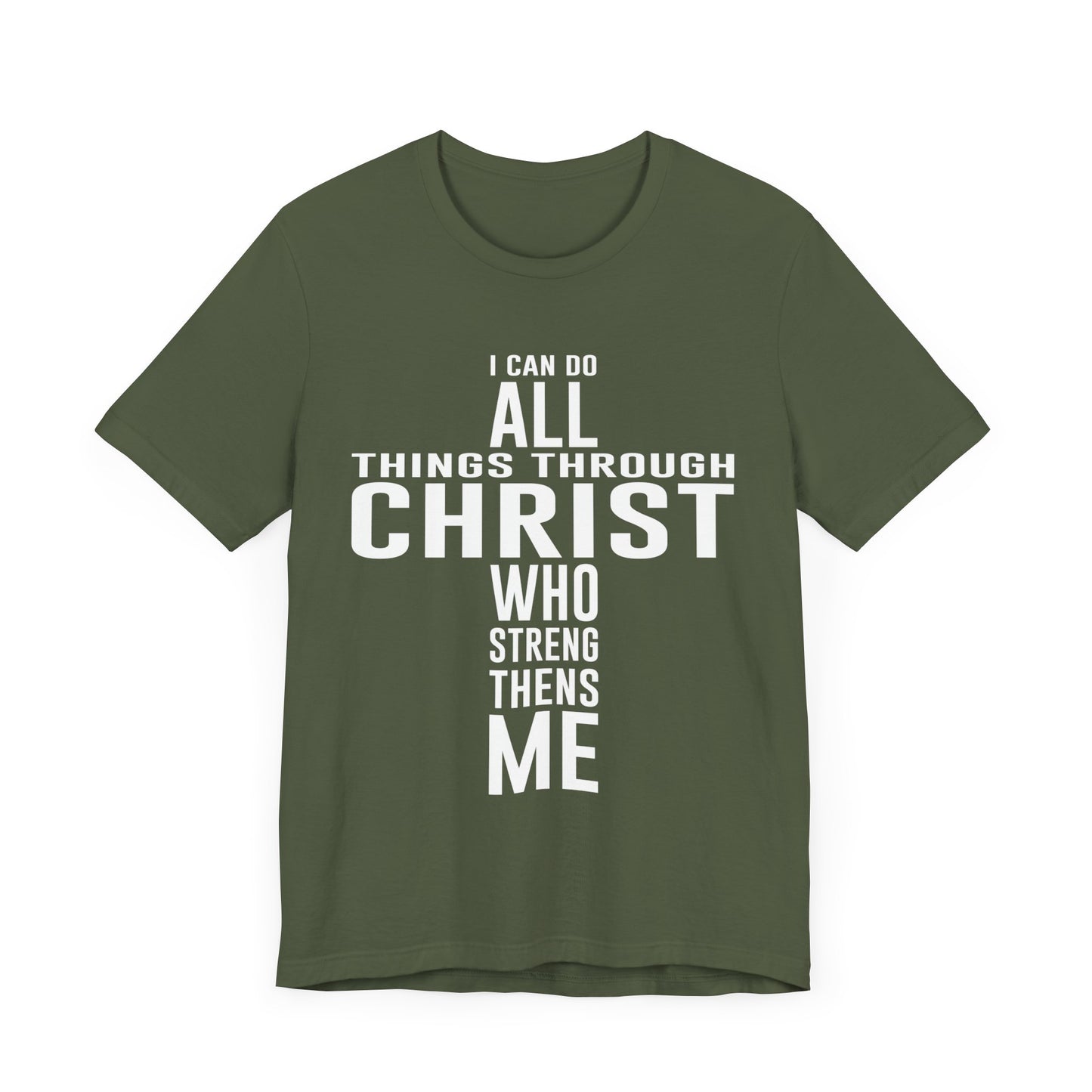 I can do all things through Christ Unisex Jersey Short Sleeve Tee