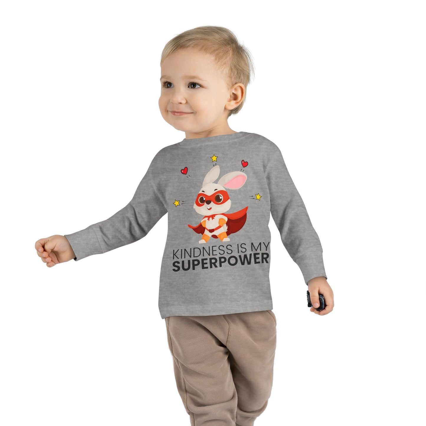 Toddler Tee - Promote Positivity, Kindness is My Superpower