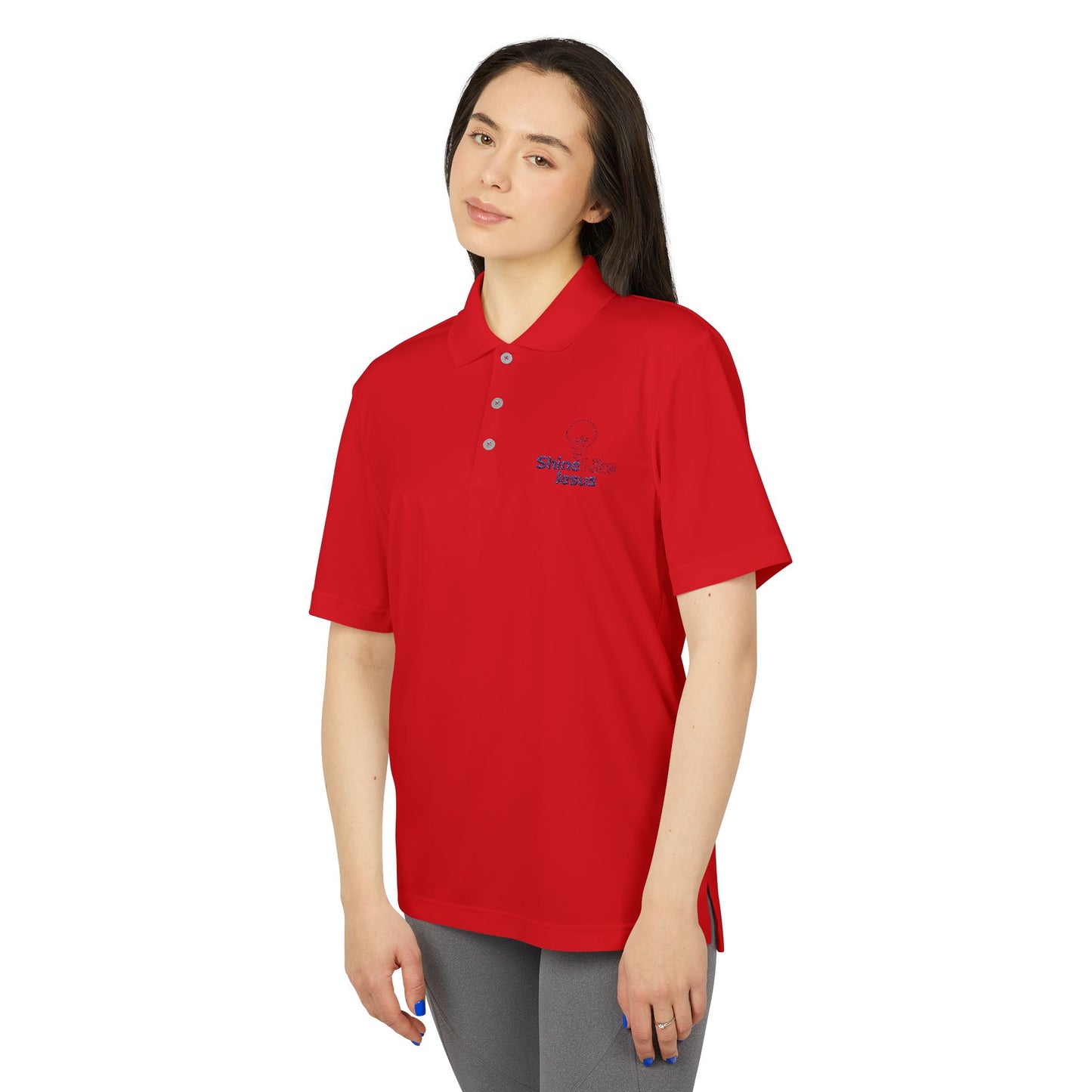 Adidas Unisex Performance Polo - Shine Like Jesus