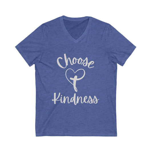 V-Neck Tee - Choose Kindness Promote Positivity