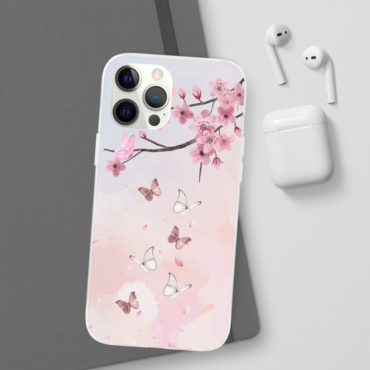 Pink Floral Flexi Case