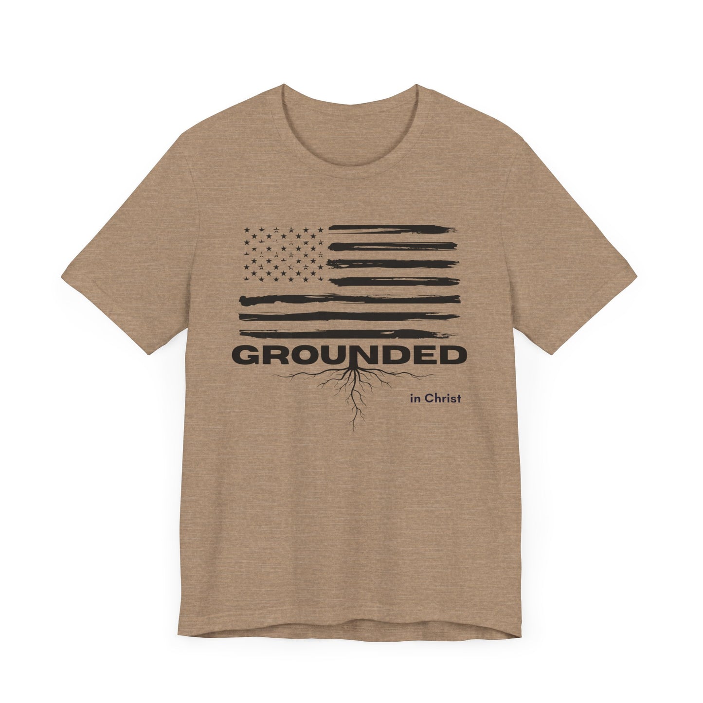 Christian Unisex Tee - Grounded in Christ T-Shirt
