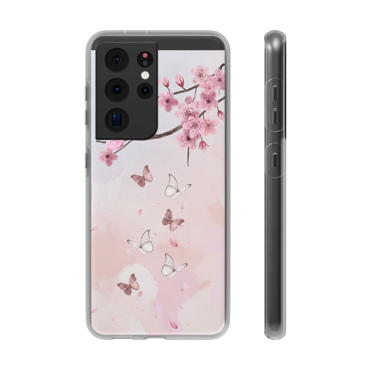 Pink Floral Flexi Case
