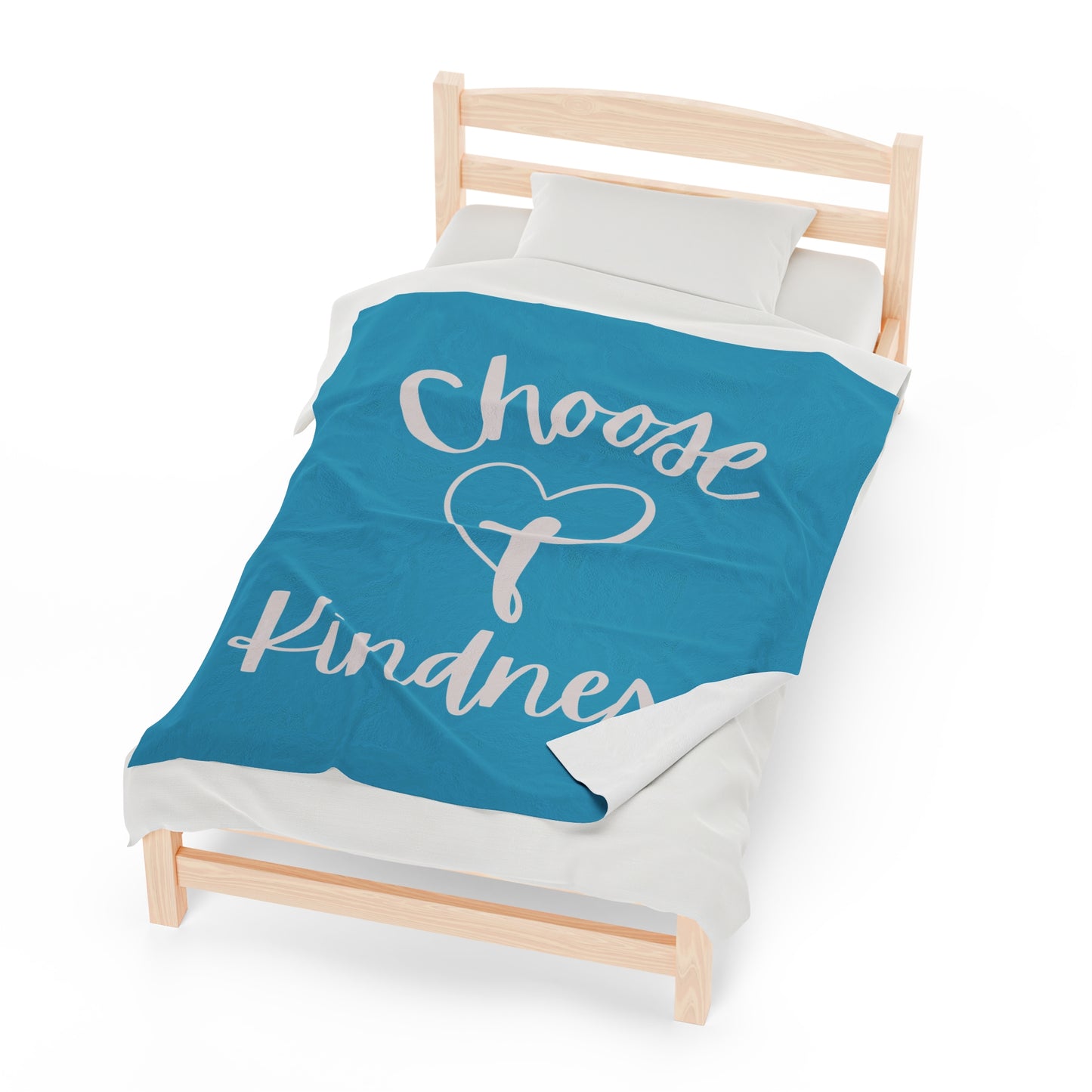 Velveteen Plush Blanket - Choose Kindness Snuggle Blanket