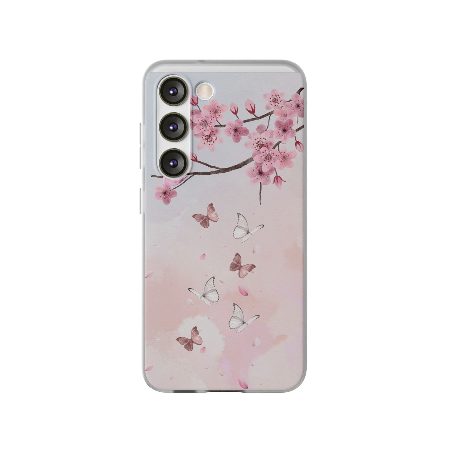 Pink Floral Flexi Case