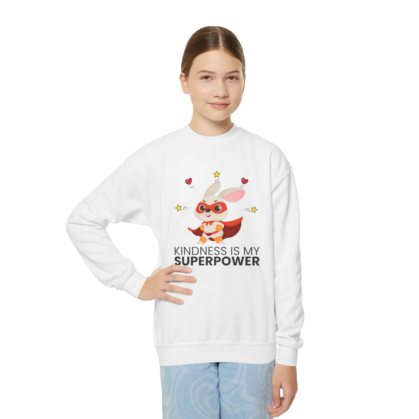 Youth Sweatshirt - 'Kindness is My Superpower'