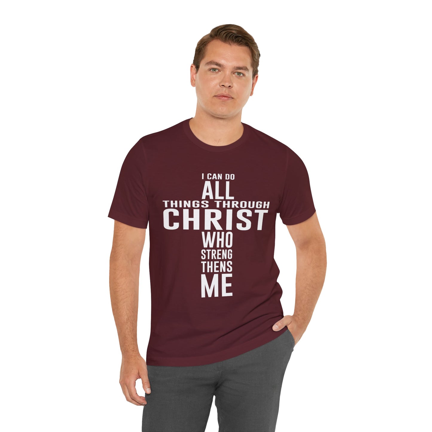 Christian Unisex Tee I can do all things through Christ