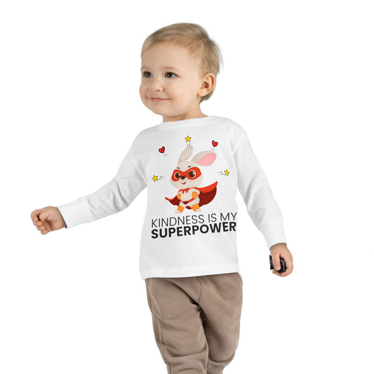 Toddler Tee - Promote Positivity, Kindness is My Superpower