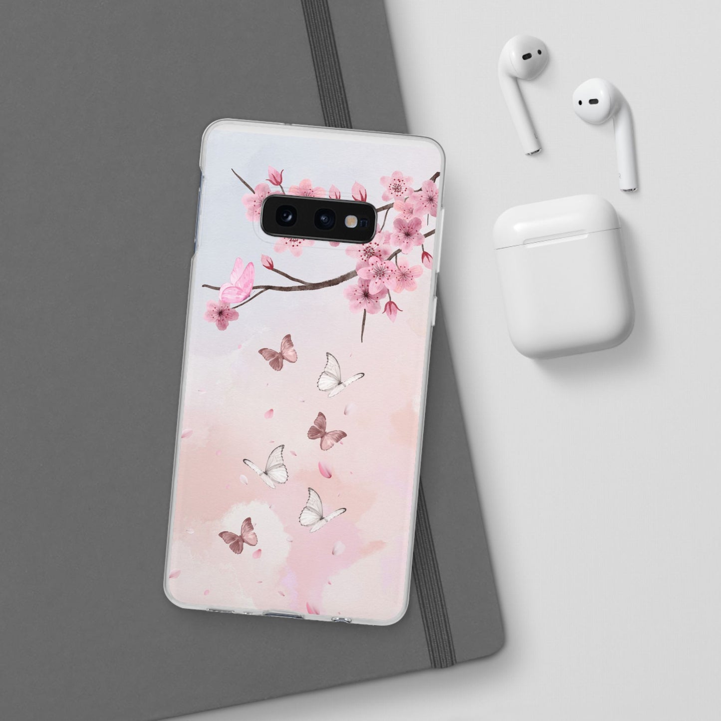 Pink Floral Flexi Case