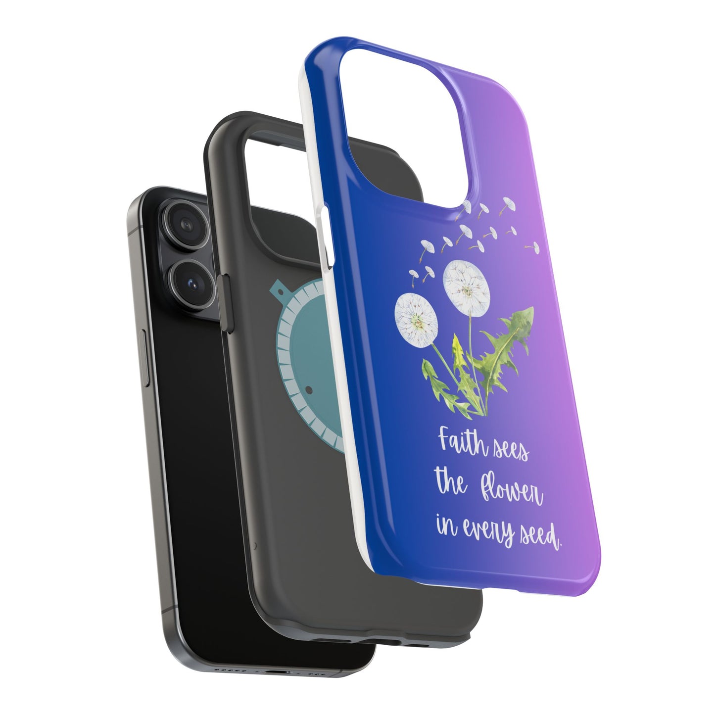 Phone Case - Faith Sees the Flower in Every Seed Inspirational Magnetic Tough Case