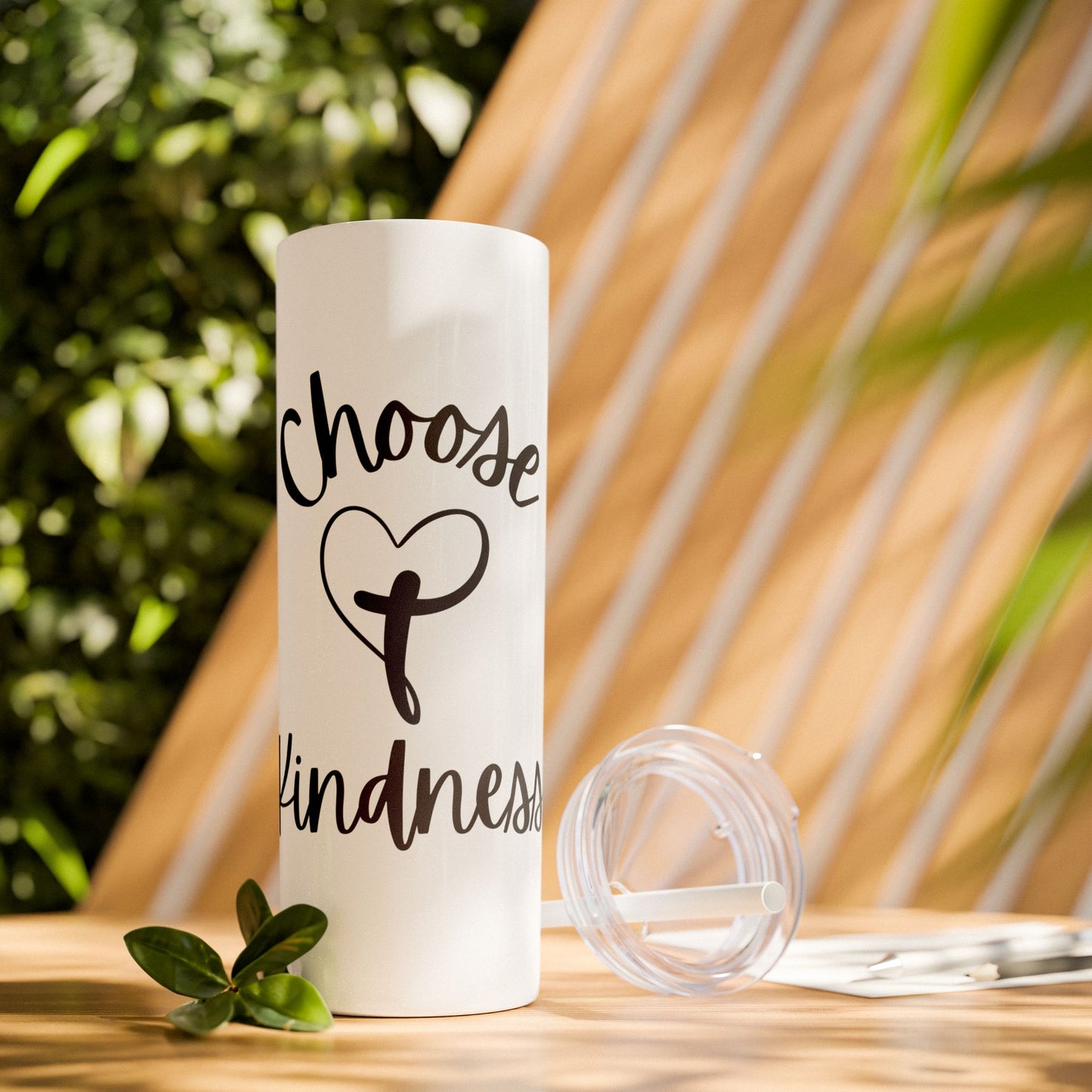 Choose Kindness Skinny Tumbler with Straw, 20oz
